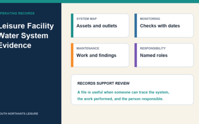 Water System Records Every Leisure Facility Should Maintain